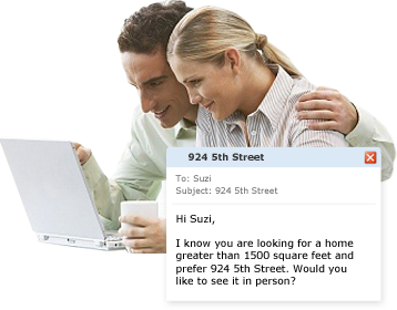 Real Estate Home Buyers Reading Email